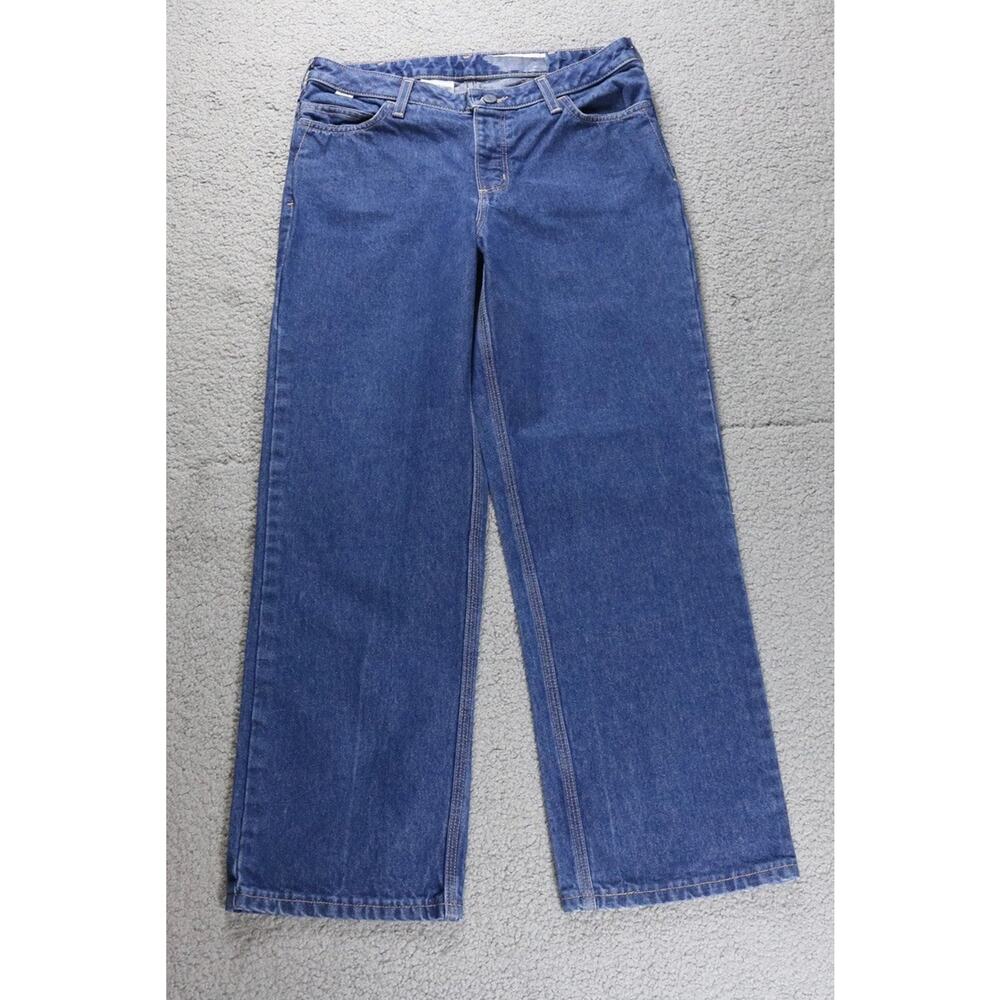 Carhartt Jeans Womens 4x28 Flame Resistant 5 Pocket Blue Denim NFPA 2112
